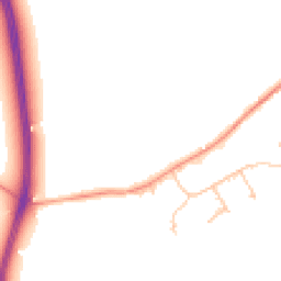 Daytime road noise heatmap for WV10 7DA