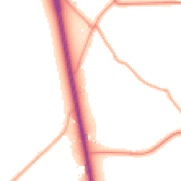 Daytime road noise heatmap for WV10 7EP