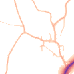 Daytime road noise heatmap for WV10 7JY