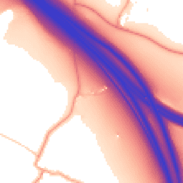 Daytime road noise heatmap for WV10 7LL