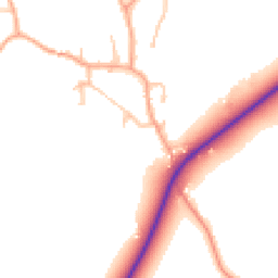 Daytime road noise heatmap for WV10 7NF
