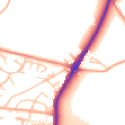 Daytime road noise heatmap for WV10 7NL