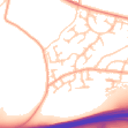 Daytime road noise heatmap for WV10 7SZ