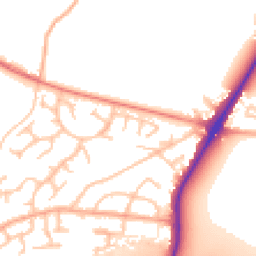 Daytime road noise heatmap for WV10 7TE