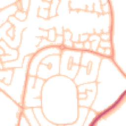 Daytime road noise heatmap for WV10 8AA