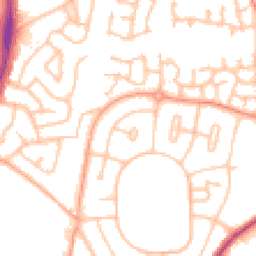 Daytime road noise heatmap for WV10 8AD