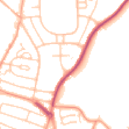 Daytime road noise heatmap for WV10 8DS