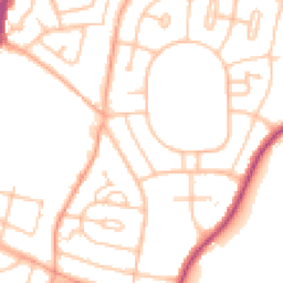 Daytime road noise heatmap for WV10 8DZ