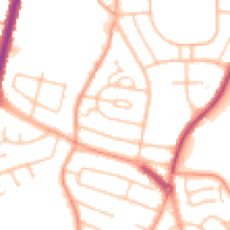 Daytime road noise heatmap for WV10 8HS