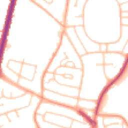 Daytime road noise heatmap for WV10 8JA