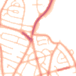 Daytime road noise heatmap for WV10 8JL