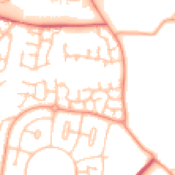 Daytime road noise heatmap for WV10 8UE
