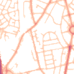 Daytime road noise heatmap for WV10 9AZ