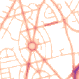 Daytime road noise heatmap for WV10 9BQ