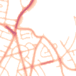 Daytime road noise heatmap for WV10 9DE