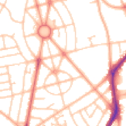 Daytime road noise heatmap for WV10 9DJ