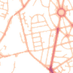 Daytime road noise heatmap for WV10 9LJ