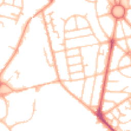 Daytime road noise heatmap for WV10 9NA