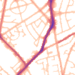 Daytime road noise heatmap for WV10 9RW