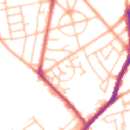 Daytime road noise heatmap for WV10 9YG