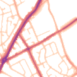 Daytime road noise heatmap for WV11 1AY