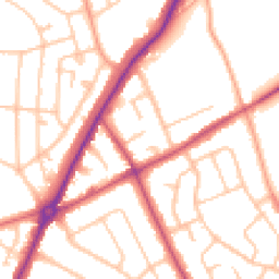 Daytime road noise heatmap for WV11 1BG