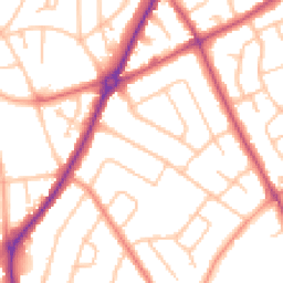 Daytime road noise heatmap for WV11 1DQ