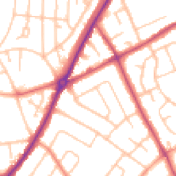 Daytime road noise heatmap for WV11 1DR