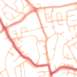 Daytime road noise heatmap for WV11 1NN