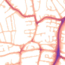 Daytime road noise heatmap for WV11 1TG