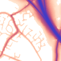 Daytime road noise heatmap for WV11 2DH