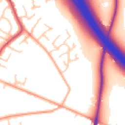 Daytime road noise heatmap for WV11 2DL