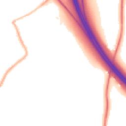 Night-time road noise heatmap for WV11 2JG
