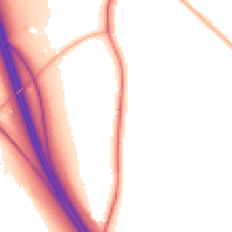 Night-time road noise heatmap for WV11 2RE