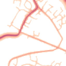 Daytime road noise heatmap for WV11 2SA