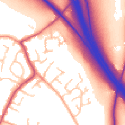 Daytime road noise heatmap for WV11 2SJ