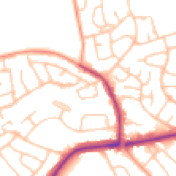 Daytime road noise heatmap for WV11 3BD