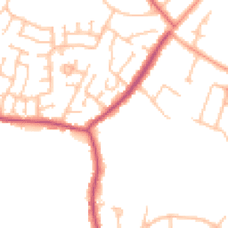 Daytime road noise heatmap for WV11 3RY