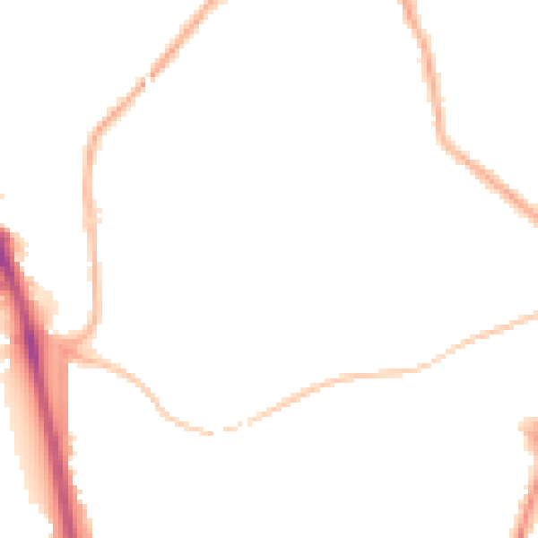 Night-time road noise heatmap for WV14 8HN