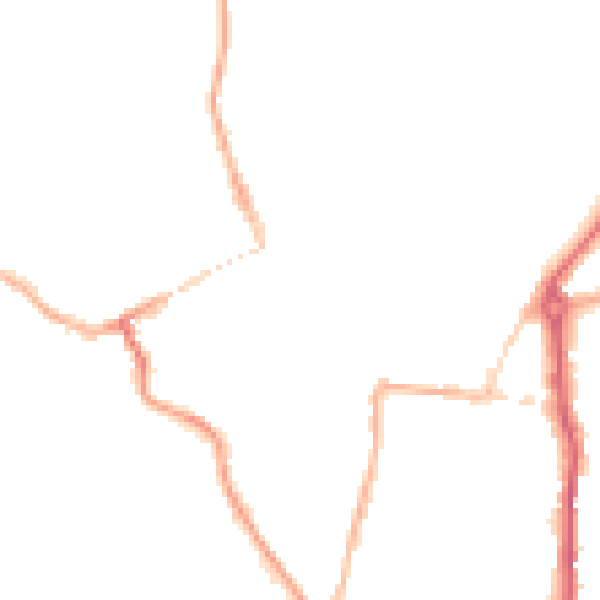 Night-time road noise heatmap for WV16 4DX