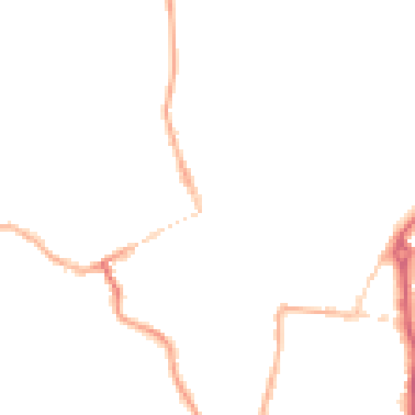 Night-time road noise heatmap for WV16 4EH