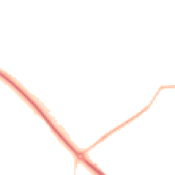 Night-time road noise heatmap for WV16 5AU
