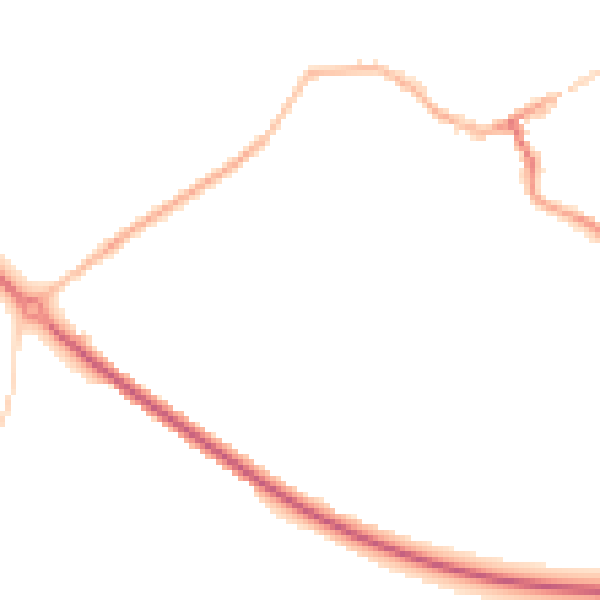 Night-time road noise heatmap for WV16 5BY