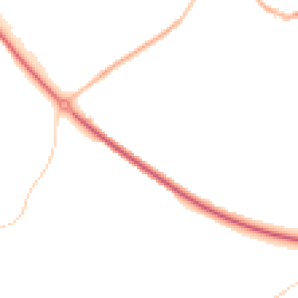 Night-time road noise heatmap for WV16 5DH