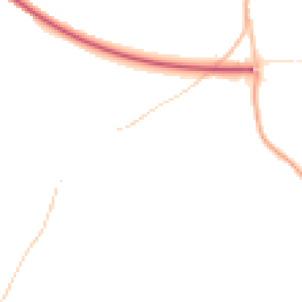 Night-time road noise heatmap for WV16 5EF