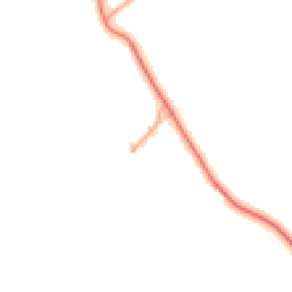 Daytime road noise heatmap for WV16 6BB