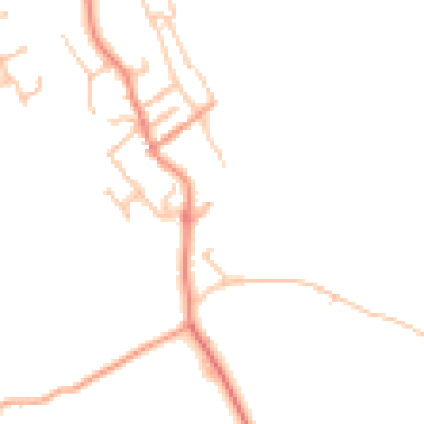 Daytime road noise heatmap for WV16 6LW
