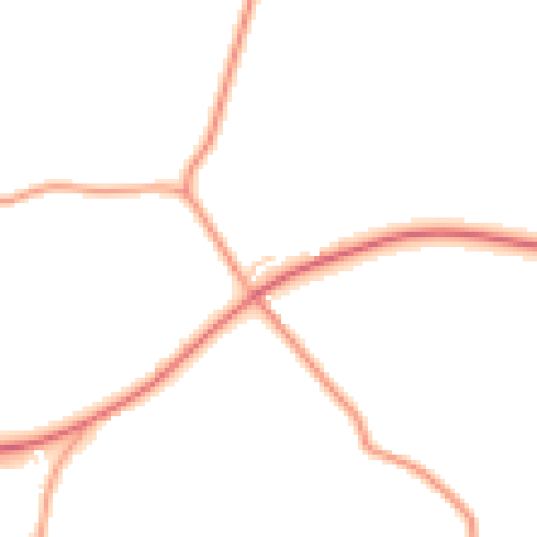 Daytime road noise heatmap for WV16 6SA