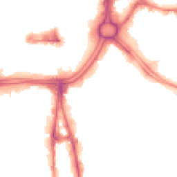 Night-time road noise heatmap for WV2 1AS