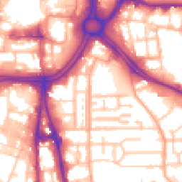 Daytime road noise heatmap for WV2 1BZ